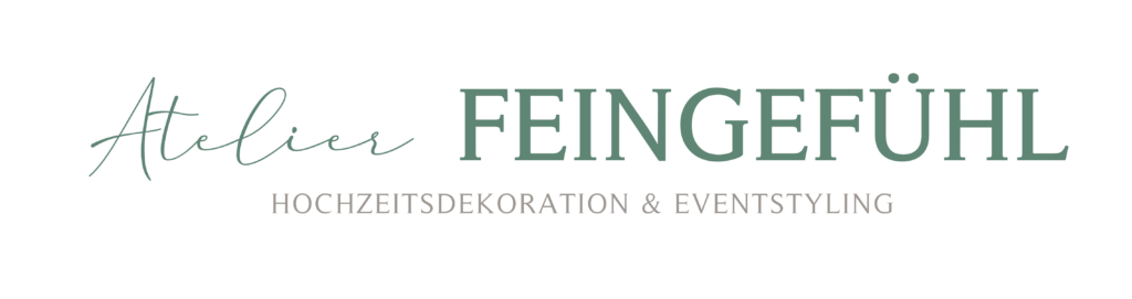 Logo - Atelier Feingefühl - Hochzeitsdekoration und Eventstyling - Dekoverleih