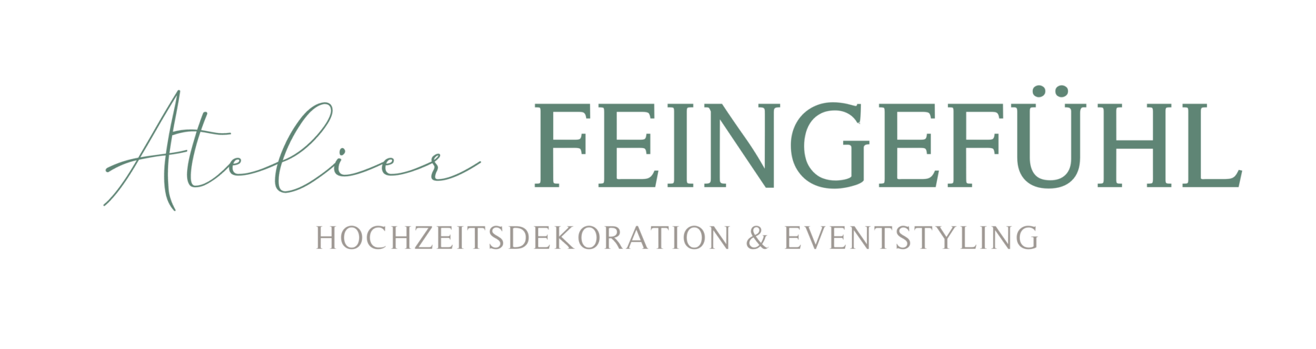 Logo - Atelier Feingefühl - Hochzeitsdekoration und Eventstyling - Dekoverleih