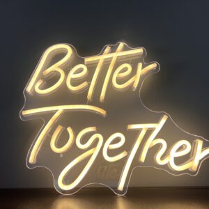 Schild Better Together - Atelier Feingefühl - Hochzeitsdekoration und Eventstyling - Dekoverleih