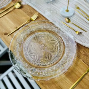 Platzteller Glas - Atelier Feingefühl - Hochzeitsdekoration und Eventstyling - Dekoverleih