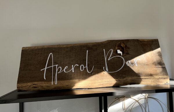 Schild Aperol Bar - Atelier Feingefühl - Hochzeitsdekoration und Eventstyling - Dekoverleih