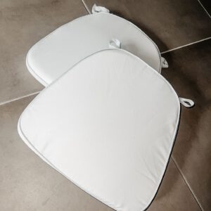 Sitzkissen Crossback weiß